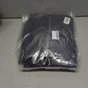 QPNGRP Men's Winter Fleece Lined Stretch Sweat Pants Zipper Pocket (Black, L)
