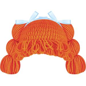 Halloween Cabbage Costume Baby Yarn Wig for Girl Infant Baby Cabbage Wigs for Boys Girls Infant Costume(Orange,Cute)