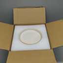 6.9 Inch Plant Pot with Drainage Hole and Saucer Ceramic Planter for Indoor Plant Flower Pot for Orchid Succulents Plants White