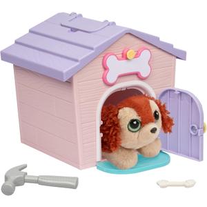 Little Live Pets My Puppy's Home Minis - Pink & Purple Home | Plush Toy & Kennel Playset. Build Your Puppy's Home, Name Your Puppy & Surprise! Puppy Appears! Which Puppy Will You Get? Easy Build DIY