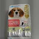 Paw Inspired Disposable Dog Diapers | Female Dog Diapers Ultra Protection | Diapers for Dogs in Heat, Excitable Urination, or Incontinence (12 Count, Medium)