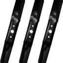 942-05056A High Lift Blades Compatible with 54" Deck Zero Turn Cub Cad-et RZT-L54 XT1 XT2 Troy-Bilt TB2454 Riding Mower Lawn TractorReplace 942-05056 742-05056A 742-050563 Pack