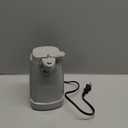 bella Electric Can Opener and Knife Sharpener, Removable Cutting Lever, Cord Storage, Stainless Steel Blade, Oatmilk