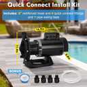 PB4-60 Booster Pump, 3/4 HP, Dual Voltage 115V/230V | Compatible With polaris 180 280 380 480 3900 Pressure Side Pool Cleaners
