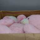 Tezituor Giant Teddy Bear 5 Feet, Soft 59" Big Bear Stuffed Animal Life Size Plush Bear Toy Valentine's Christmas Birthday Gift for Girlfriend Kids,Pink