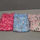 CuteBone Washable Dog Diapers Female No Tail Hole 3 Pack Reusable Doggie Period Training Pants for Docked-Tail Frenchie French Bulldog Boston Terrier Without Tail WWD15L