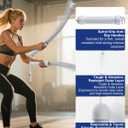 Weighted Ropeless Battle Ropes for Home Gym: 2PCS Heavy Duty Cordless Battle Ropes for Strength Building, HIIT Workout and Low-Impact Aerobic Training for Men & Women