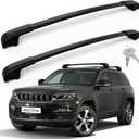 OTUAYAUTO Lockable Roof Rack Cross Bars - Compatible with Jeep Cherokee 2014-2023, Aluminum Heavy Duty Anti-Theft 220lbs Crossbars for Luggage Racks Bike Kayak Snowboard Cargo Bars Non-Corrosion