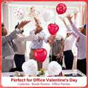 120 Set Valentine's Day Office Decor for Employees Staff Funny Work Decorations Celebrate Team Bonding for Workplace Coworker Office (Heart,Round)