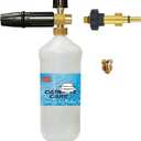Pressure Washer Foam Cannon With Connector & Dual Nozzles, Power Washer Snow Lance 1L Bottle, Car Wash Compatible With AR Blue Clean, Black & Decker, Michelin, Bosch