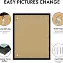Hongkee 24x30 Frame, Black Wood Style - Display Posters 18 x 24 with Mat or 24x30 without Mat, Wall Mounting Horizontal and Vertical, 1 Pack