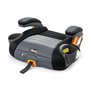 Chicco GoFit ClearTex Plus Backless Booster Car Seat, Latch Attachment, Quick-Release Latch Removal, Portable Car Booster Seat for Children at Least 4 Years Old and 40-110 lbs, Obsidian/Black, Manufacturing Date: 09/2025, Expiry: 09/2033