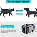 Siivton Airline Approved Pet Carrier, 4-Way Expandable Cat Dog Carrier for Under-Seat Travel, Soft-Sided Portable Pet Bag with Removable Fleece Pad, Fits Small Pets Up to 15 lbs (18"x 11"x 11")