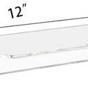 Weiai Clear Acrylic Shelves 12 Inch, Floating Wall Mounted Shelf for Wall Storage, Set of 2