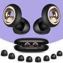 Ear Plugs for Sleeping, 55dB Silicone Ear Plugs for Noise Reduction, Reusable Sleeping Noise Cancelling Earplugs for Snoring, Concert & Shooting Ear Protection with 8 Eartips(Charcoal)