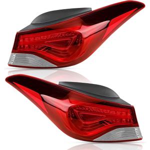 TODO Tail Lights Assembly Compatible with Hyundai Elantra 2014 2015 2016, 924023X230 924013X230 Tail Lamp Fits 2014 Elantra Coupe (Driver and Passenger Side)