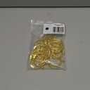 Openable Curtain Rings with Eyelets,1.5inch Heavy Duty Rustproof Metal Drapery Rings,Shower Curtain Rings 24pcs Gold Zocang