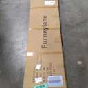 3 Panel Room Divider Screen and Folding Panel Screen in Arch Shape and High Low Design, Double Sided Rattan Divider for Room Separation,70.9" H x 53.1" W