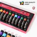 Sip and Paint Kit for Adults, Painting Kits for Adults, Painting Kit with Easel, Canvas Boards, and Brushes, Art Supplies for Kids Ages 8-12 and Adults, Beginner Art Set