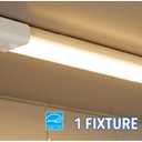 GE LED HD+ Undercabinet Light Fixture, Linkable Integrated Slim Profile Fixture for Kitchens, Warm White Color, Plug-in, 18in (1 Pack)