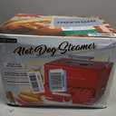 Nostalgia Extra Large Diner-Style Steamer, 20 Hot Dogs and 6 Bun Capacity, Perfect for Breakfast Sausages, Brats, Vegetables, Fish, Aqua