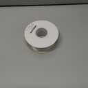 White Double Faced Glitter Ribbon, Luxury Silver Purl Ribbon, 1-1/2 Inch x 25 Yards, Great for Gift Wrapping Wedding Decoration Floral Arrangement