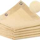 90% Shade Cloth for Patio, 8X20 FT Pergola Shade Cover, Breathable Sun Shade Fabric for Beach, Deck, Porch, Gazebo, Carport, Outdoor Sunshade Screen for Garden, Balcony, Pool. (Beige)