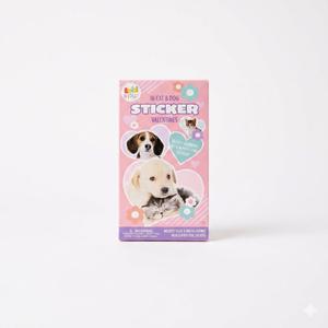 16 Cat And Dog Sticker Valentines