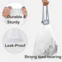Code G 8 Gallon 100 Count Heavy Duty Trash Bags 1.2 Mil THICK 30 Liter Drawstring White Garbage Can Liners Compatible with simplehuman Code G | Heavy Duty Plastic Trash Bags