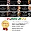 2 x XNXQLFPY Black History Month Posters 9 Charts,Black History Month Bulletin Board Decorations,Educational And Learning Activities For Classroom, Home(9 "x18)