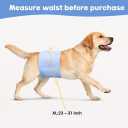 Disposable Male Dog Diaper Wraps for Waist 2331 in, Leakproof, Super Absorbent, Adjustable Fit, Wetness Indicator, XL, 22 Count