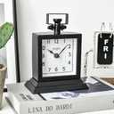 Decorative Mantel Desk Shelf Clock  Mesmerizing Black Small Mantel Clock for Your Mantle or Desk