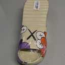 Men Women Cloud Cushion Slides EVA Pillow Slippers Cute Cartoon Print Non-Slip Shower Sandals Open Toe for Bathroom House Spa Gym Home Soft Comfy Shoes (10-10.5 Women/8.5-9 Men)