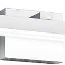 PRESDE Bathroom Light Fixtures Dimmable 32in Silver LED Vanity Light for Bathroom Wall Lighting Fixtures Over MirrorCold White 6000K