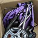 FDW | 3-Wheel Foldable Pet Stroller | Purple | Lightweight & Portable