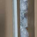 2 Pack Antique White Curtain Rods for Windows 48 to 84 Inch, Adjustable Vintage Decorative 1 Inch Heavy Duty Curtain Rod, Rustic Farmhouse Drapery Pole with Boho Netted Texture Flower Finials