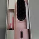 2025 Hair Straightener Brush Pale Pink