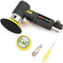 SI FANG 2'' 3'' Mini Orbital Air Sander High Speed Random Orbital Sander Detail Sanders for Auto Body Work, Latest Stable Version