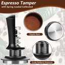 7 PCS Espresso Accessories,Espresso Tamper Tools,WDT Tool Espresso Machine Accessories Kit,Coffee Tamper with Wood Espresso Tamping Station,Distributor,Stirrer,Dosing Funnel,Brush,Puck Screen (54mm)