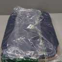 LONBET Laundry Basket with Lid, Made from Breathable Fabric | Aesthetic Clothes Hampers for Laundry with Side Handles & Sturdy Bamboo Frame (26 Gallons - Single, Blue)