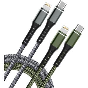 DFLASHS USB C to Lightning Cable 2 Pack 6FT iPhone Cable, iPhone Charger Cable Type C Lightning Cord for iPhone 14 13 12 11 Pro Max XS XR X 8 7 6s Plus SE iPad and More.
