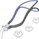 Gbbazu Nasal Pillow Tube Frame, Reuse Tube Frame Nasal Pillow Fit for AirFit P10, Headgear Strap Accessory Includes Headgear, Frame, Tube,3 x Nasal Pillow