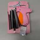 Stitch Gun for Clothes - Handheld Stitch Gun Quick Clothing Fixer - Tagging Gun - Includes 6 Needle, 1000 Black Fasteners & 1000 White Fasteners (Pink,Orange)
