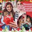 12 Pcs Christmas Headbands for Women Bulk Snowman Santa Xmas Tree Gingerbread Reindeer Headbands Christmas Wide Non-slip Hair Accessories Gifts Party Hair Hoop Headwear Outfits (Cute)