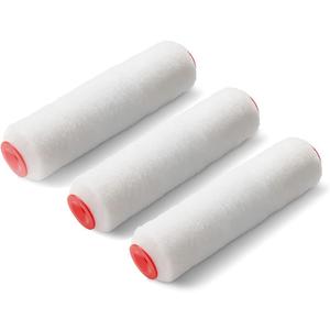 BsBsBest Paint Roller Covers, 3 Pack, 9.5" Roller Covers for Paint Rollers, Naps for Paint Roller Brush, House Painting Supplies, Roller Naps for Roller Frame White (3 PCS)