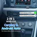 2026 Upgraded Wireless CarPlay Adapter for iPhone Mini Wired to Wireless Dongle, Fast 5.8GHz WiFi & Bluetooth Connection, Plug & Play, Universal for OEM Wired CarPlay Cars