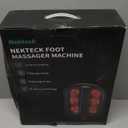 Nekteck Foot Massager with Heat, Shiatsu Heated Electric Kneading Foot Massager Machine for Neuropathy, Plantar Fasciitis, Feet Massage for Pain Relief, Circulation, Ideal Gifts for Man Woman Her Him (Black)