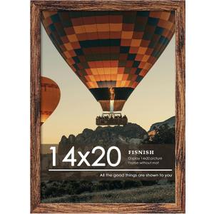 14x20 Picture Frame, Brown Poster Frame, 1 Pack