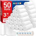 AZEN 50 Pack Gauze Rolls Bandages, 3 in x 4.1 Yards, Premium Medical Supplies & First Aid Supplies, Bandage Wrap Vet Wrap
