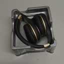 Riwbox Bluetooth Headphones, XBT-80 Folding Stereo Wireless Bluetooth Headphones Over Ear with Microphone and Volume Control, Wireless and Wired Headset for PC/Cell Phones/TV/Gym (Black Gold)